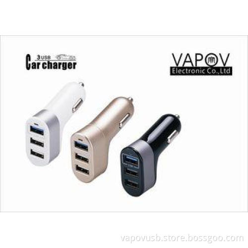 4.4A 3 Port USB Car Charger for iPhone5 iPhone6 and Samsu